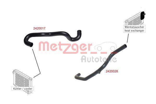 Tubería de radiador METZGER ref. 2420017